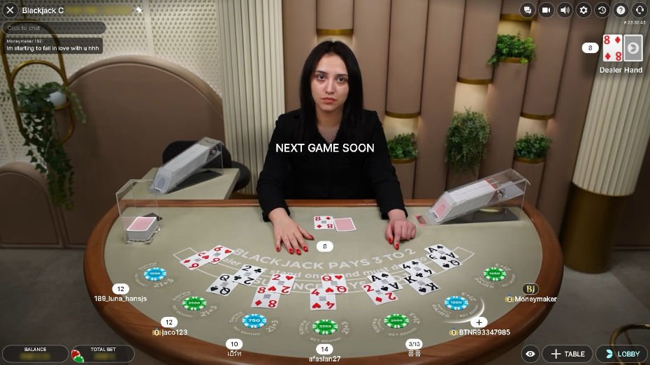 Classic Blackjack en Vivo