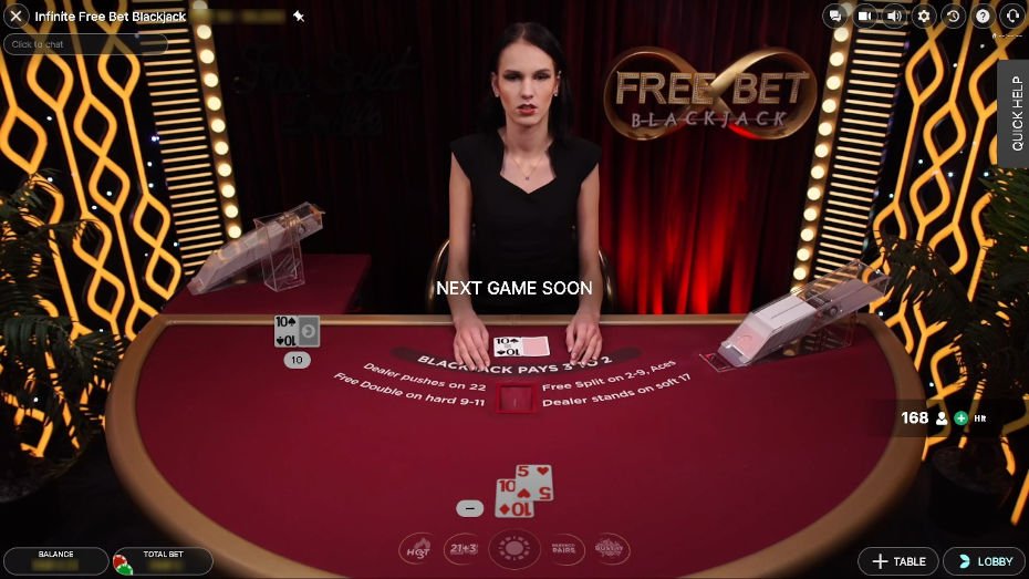 Free Bet Blackjack en Vivo