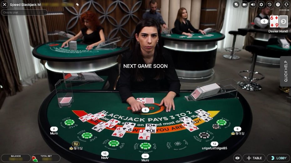 Speed Blackjack en Vivo